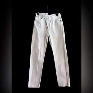 AGOLDE Women’s Criss Cross White Denim Jeans – Size 28 – See Description